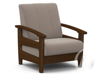 Кресло для отдыха Омега (орех лак/CATANIA COCOA) в Здвинске - zdvinsk.mebel54.com | фото