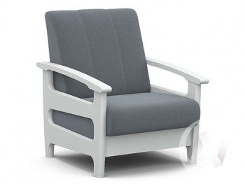 Кресло для отдыха Омега (снег лак/CATANIA SILVER) в Здвинске - zdvinsk.mebel54.com | фото