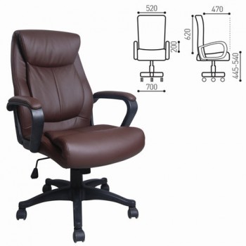 Кресло офисное BRABIX Enter EX-511 (коричневый) в Здвинске - zdvinsk.mebel54.com | фото