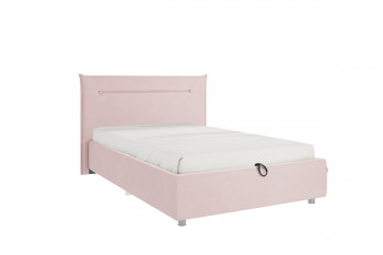 Кровать 1,2 Альба (Нежно-розовый велюр/под-мех) в Здвинске - zdvinsk.mebel54.com | фото