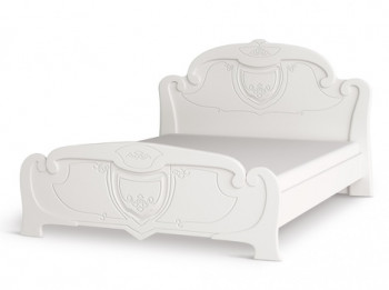 Кровать 1,6м Мария (Белый глянец) в Здвинске - zdvinsk.mebel54.com | фото