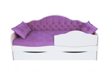 Кровать 170 серии Иллюзия Лайт 1 ящик 32 Фиолетовый (подушки) в Здвинске - zdvinsk.mebel54.com | фото