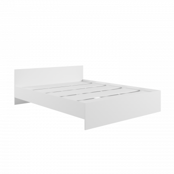 Кровать без ящ. М1400 Мадера Белый в Здвинске - zdvinsk.mebel54.com | фото