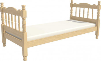 Кровать одинарная Аленка из массива сосны 800*1890 Сосна в Здвинске - zdvinsk.mebel54.com | фото