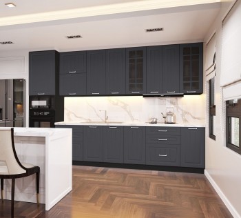 Кухонный гарнитур 1,8м Луксор высокие модули (Клен серый/корпус венге) в Здвинске - zdvinsk.mebel54.com | фото