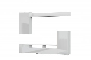 Мебель для гостиной МГС 4 (Белый/Белый глянец) в Здвинске - zdvinsk.mebel54.com | фото