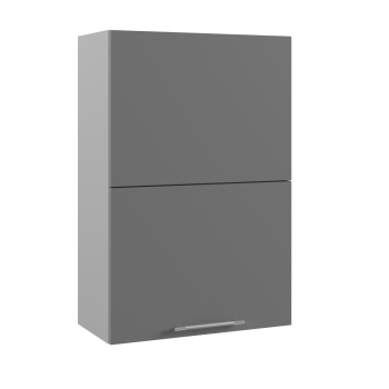 Ройс ПГПМ 600 Шкаф верхний Blum Aventos HF (Графит софт/корпус Серый) в Здвинске - zdvinsk.mebel54.com | фото
