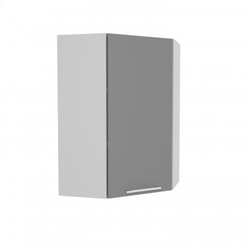 Ройс ВПУ 600 Шкаф верхний угловой высокий (Графит софт/корпус Серый) в Здвинске - zdvinsk.mebel54.com | фото