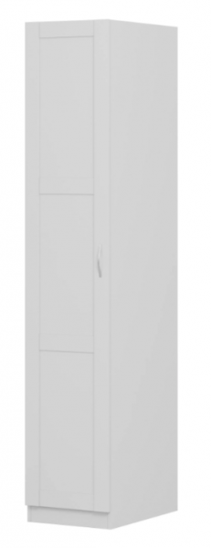 Шкаф однодверный Пегас сборный белый в Здвинске - zdvinsk.mebel54.com | фото